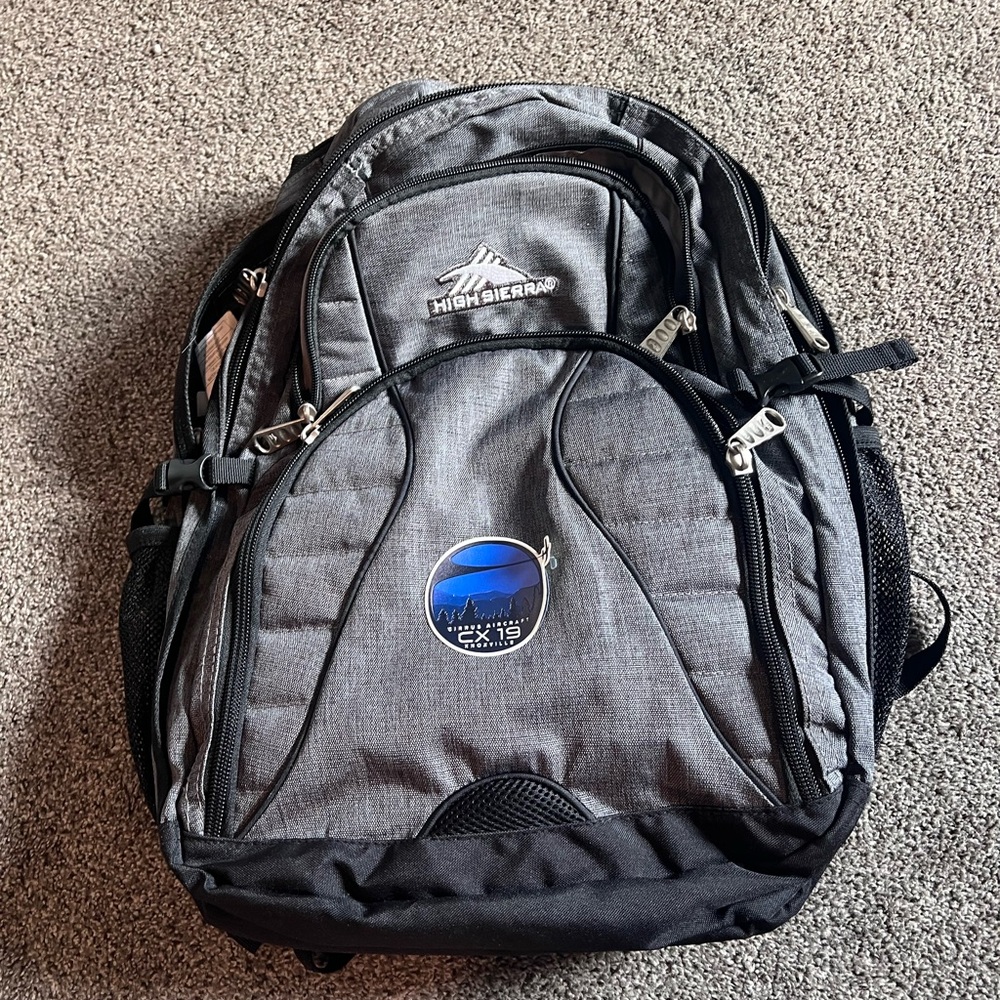 High Sierra Charcoal Backpack for Men